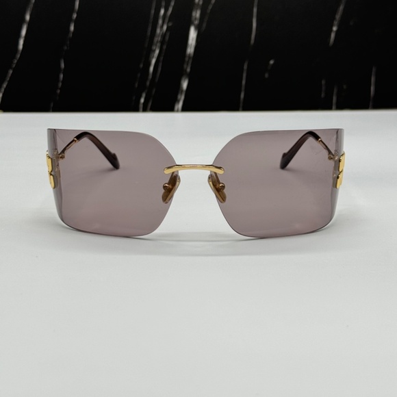 NEW SMU 54Y 5AK06I MIU MIU GOLD BROWN MU54YS 5AK06I WOMEN MU 54YS SUNGLASSES main image 9